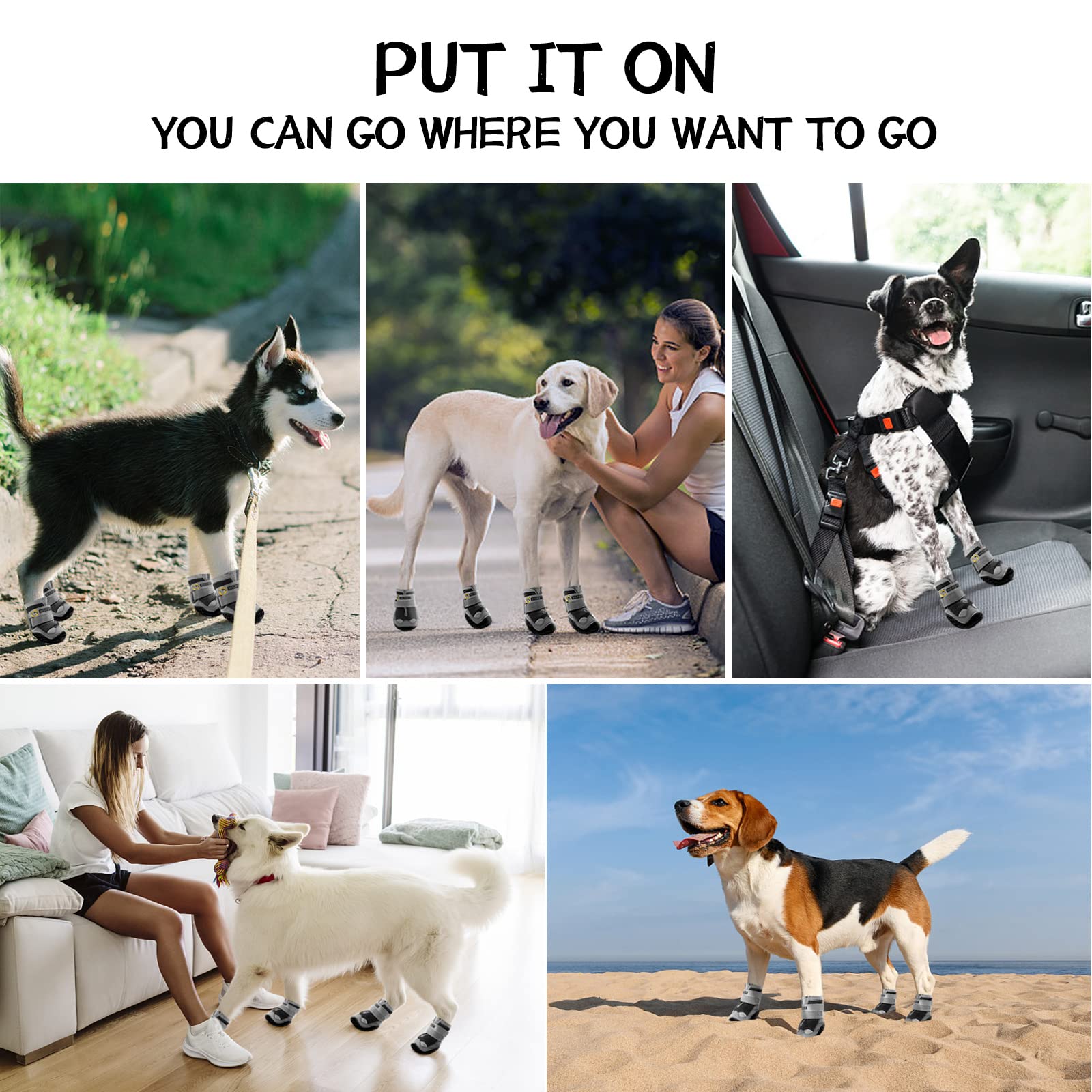 JZXOIVA training-friendly paw shoes help dogs adjust to new footwear.