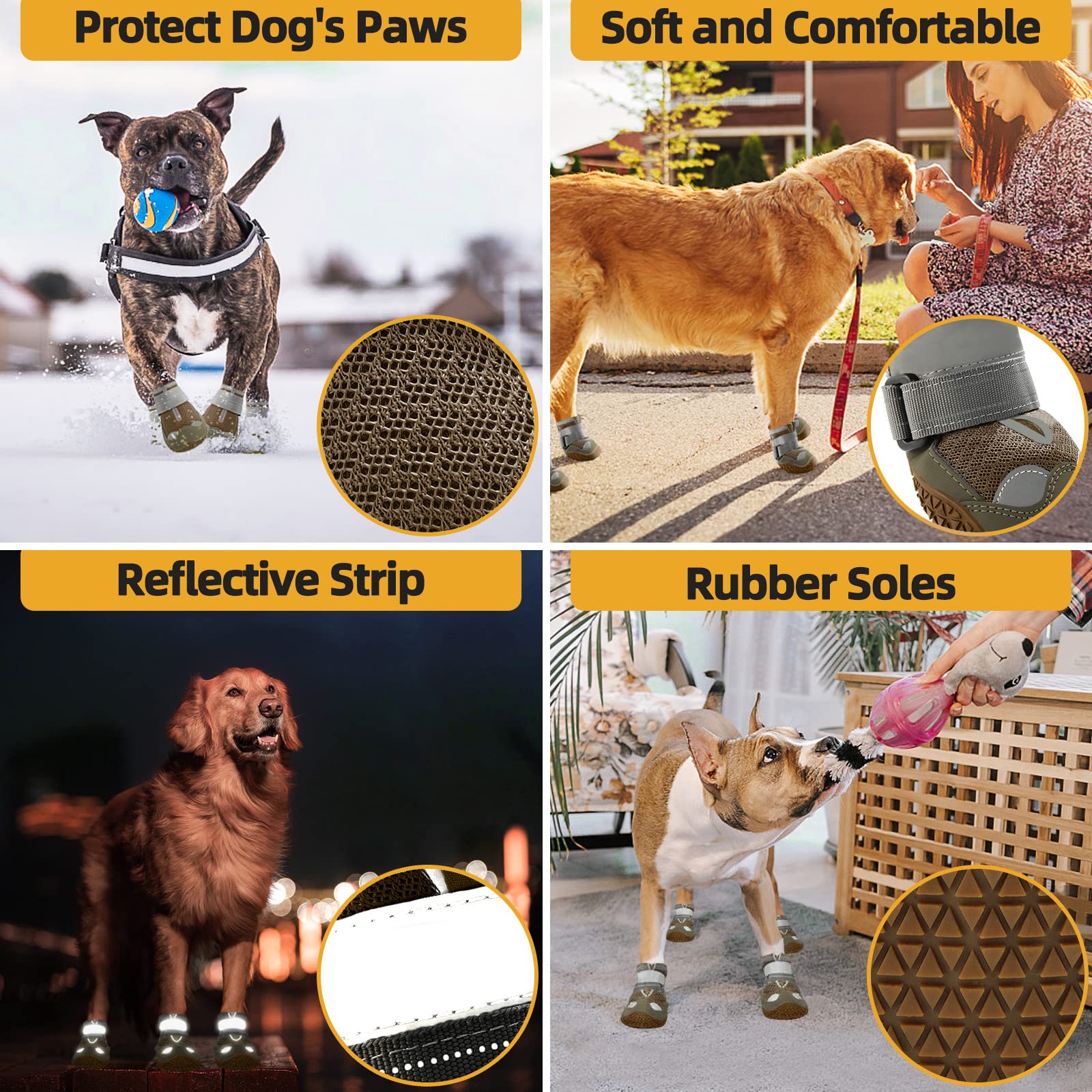 JZXOIVA size 5 fits medium to large breeds with comfortable fit