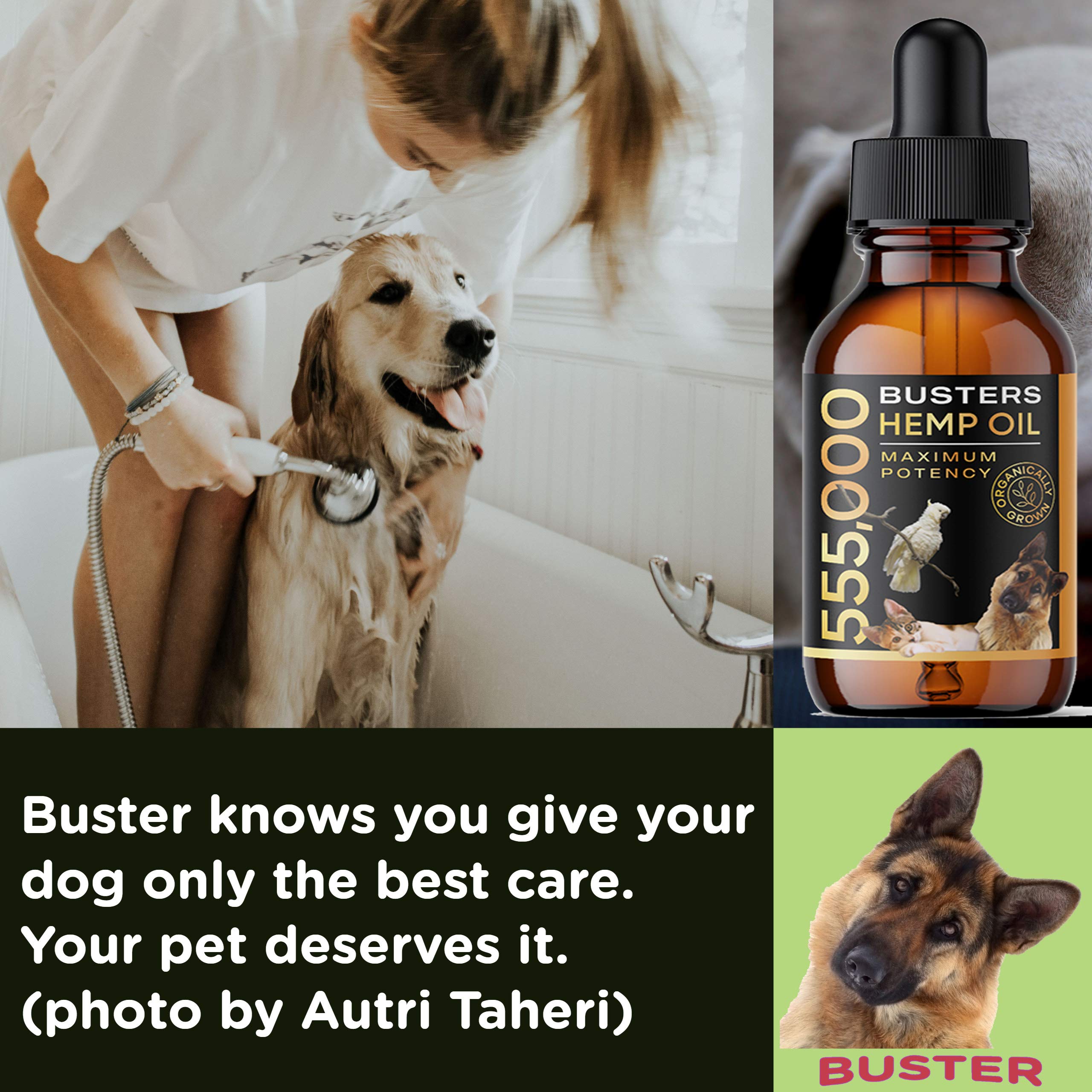K2xLabs Buster's 4-pack packaging showing convenience and long-term supply for pets