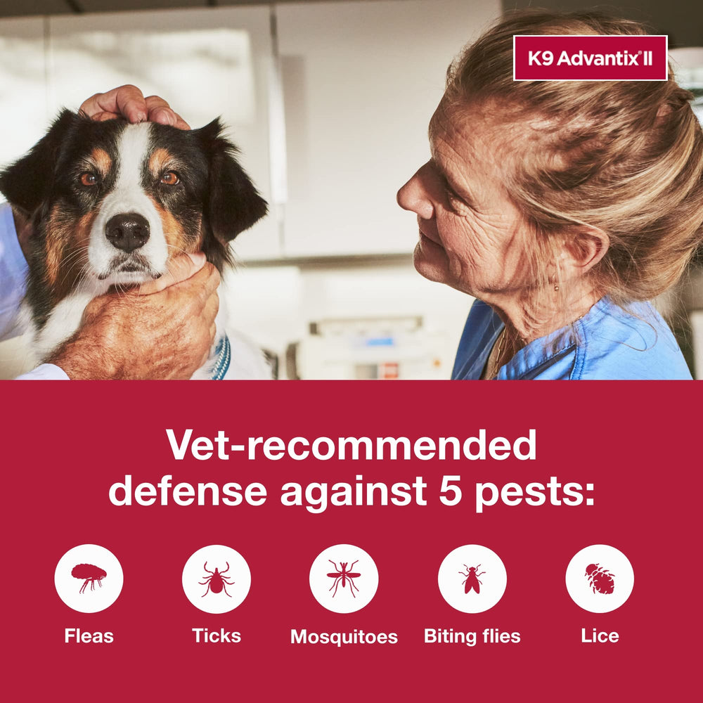 K9 Advantix II large dog ready-to-use topical application for pests