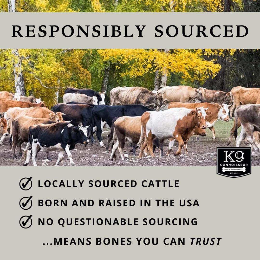 K9 Connoisseur natural single-ingredient bone showcased for healthy dog chew