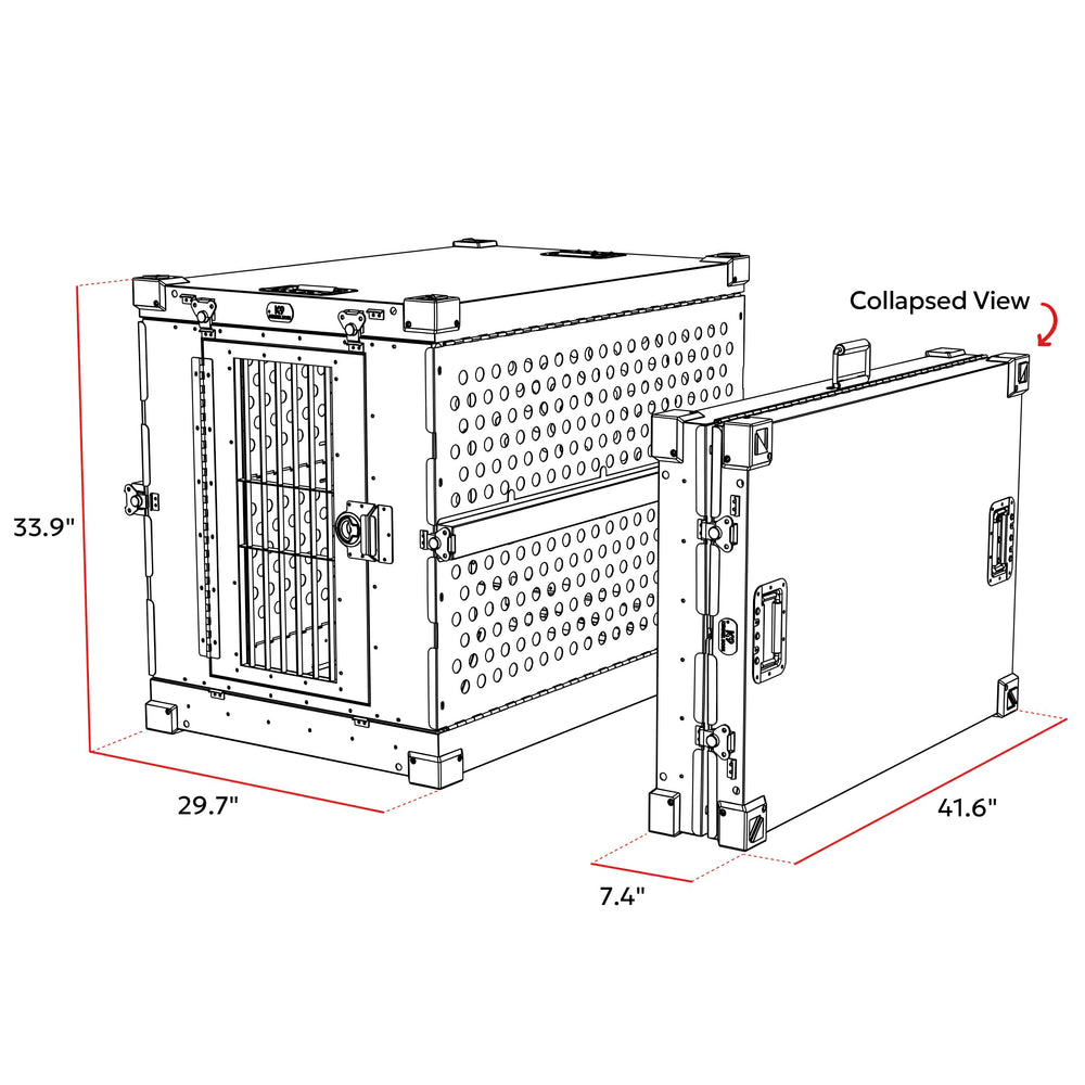 K9 Kennel Boss easy-clean surface in a practical home setting