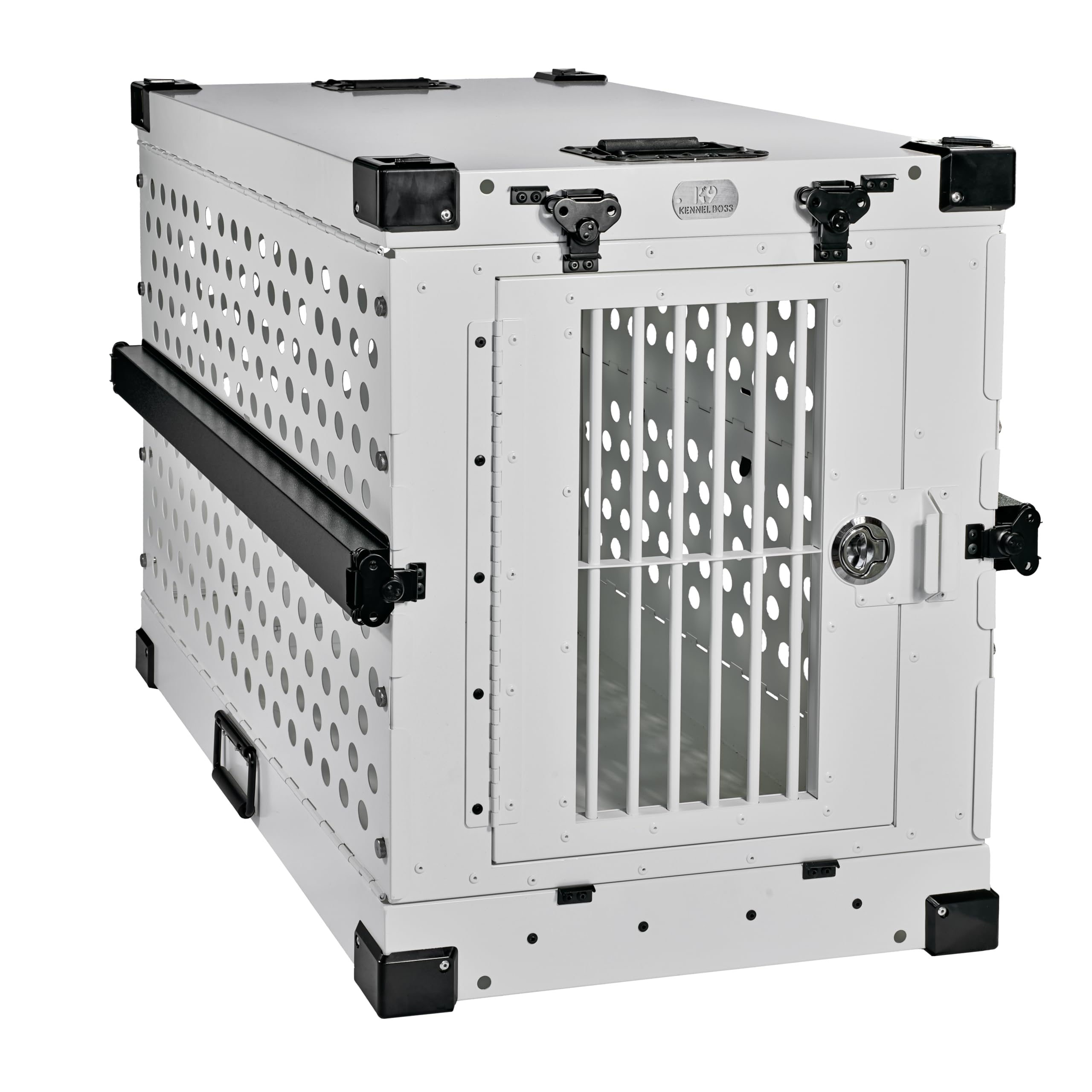 K9 Kennel Boss heavy-duty crate front view for secure confinement