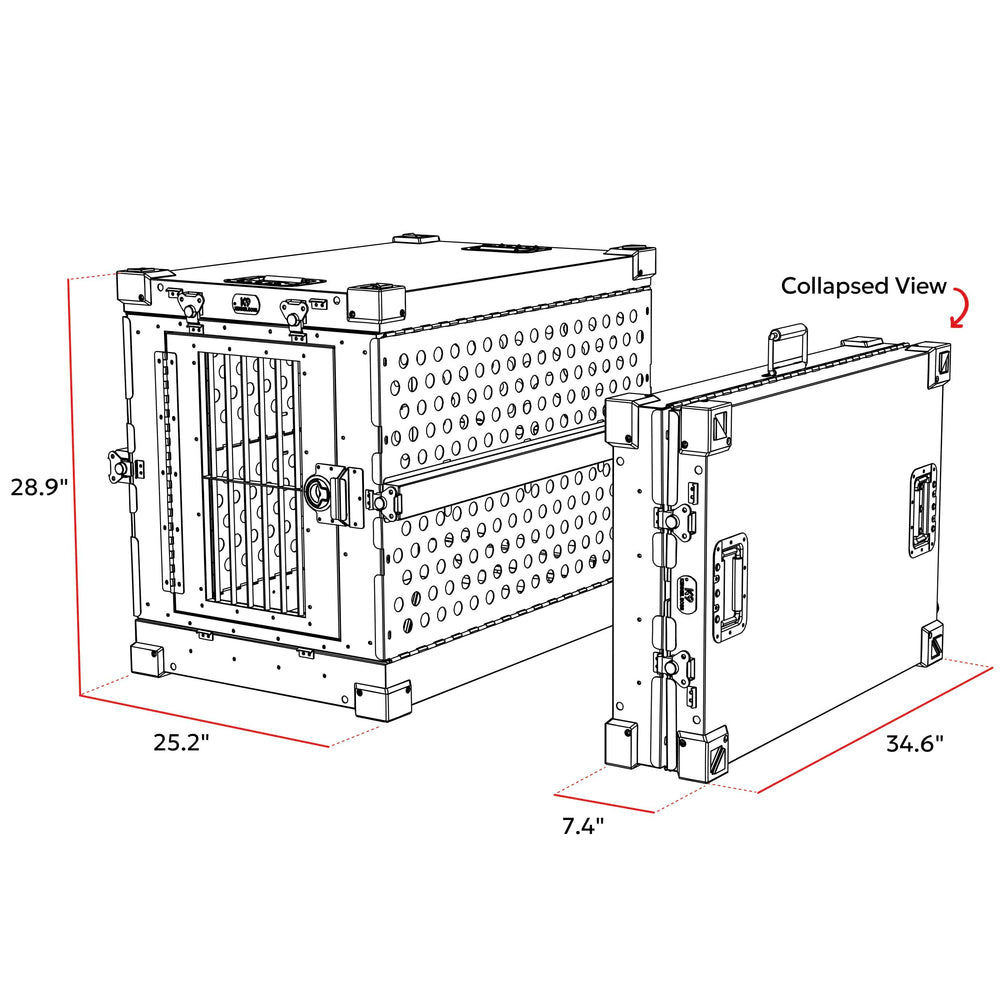 K9 Kennel Boss rescue-dog ready crate for field environments