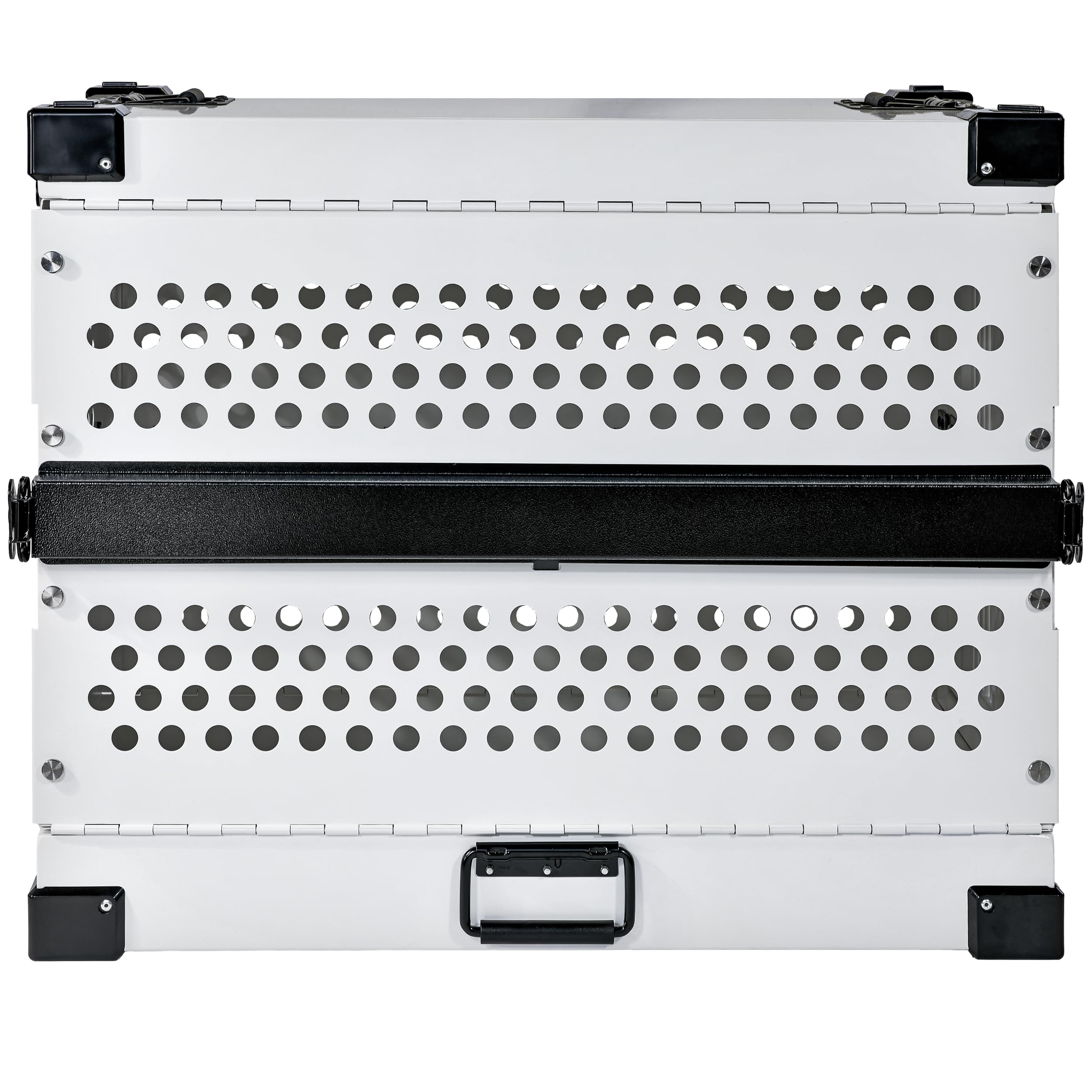 K9 Kennel Boss small white crate open door shows easy access for pets.