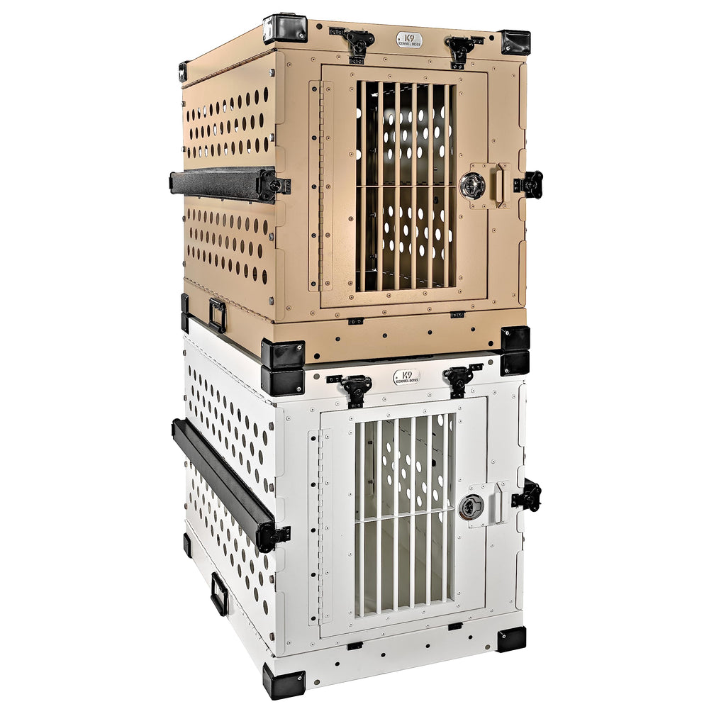 K9 Kennel Boss white color variant blends with home decor