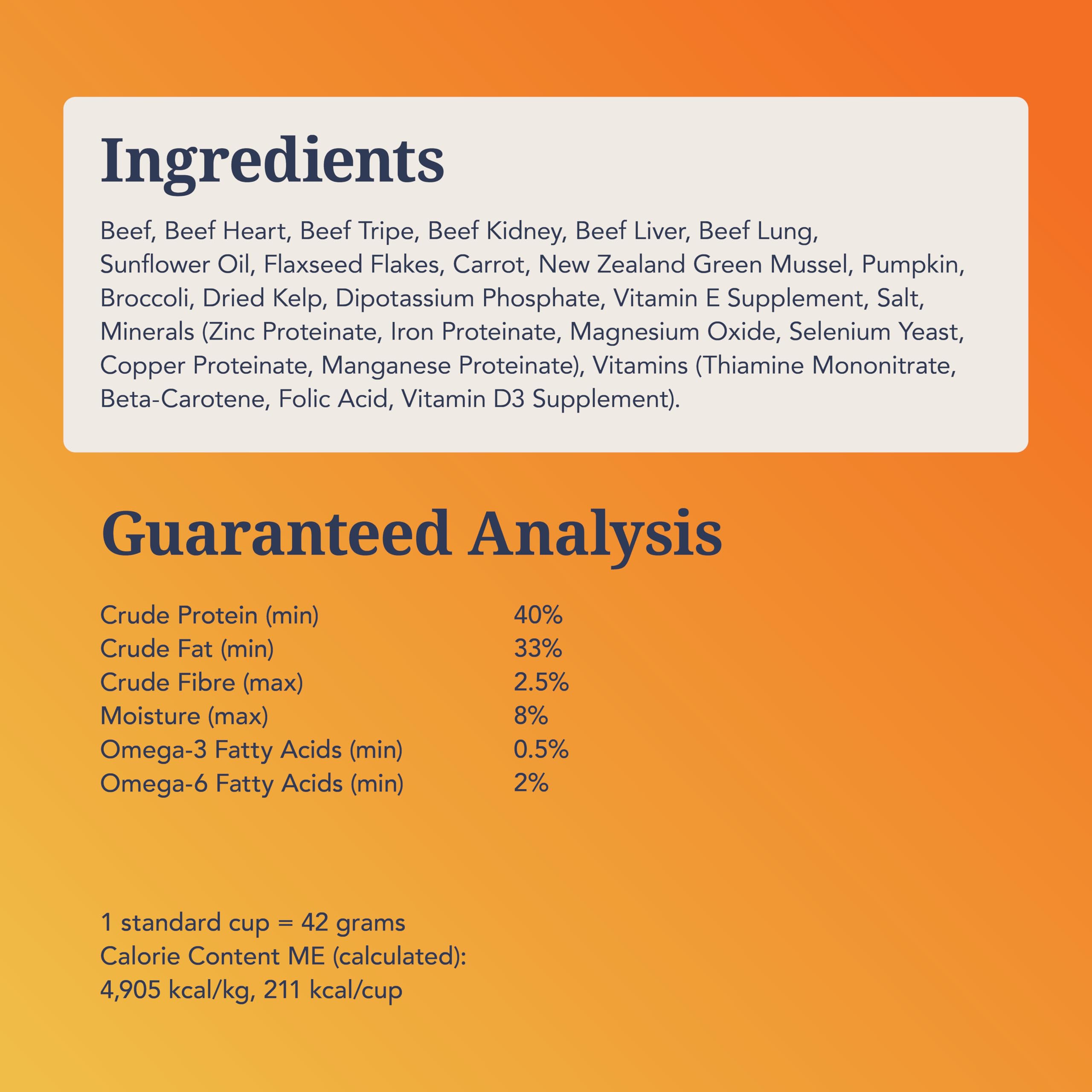 K9 Natural mixes easily with dry kibble or wet food for variety