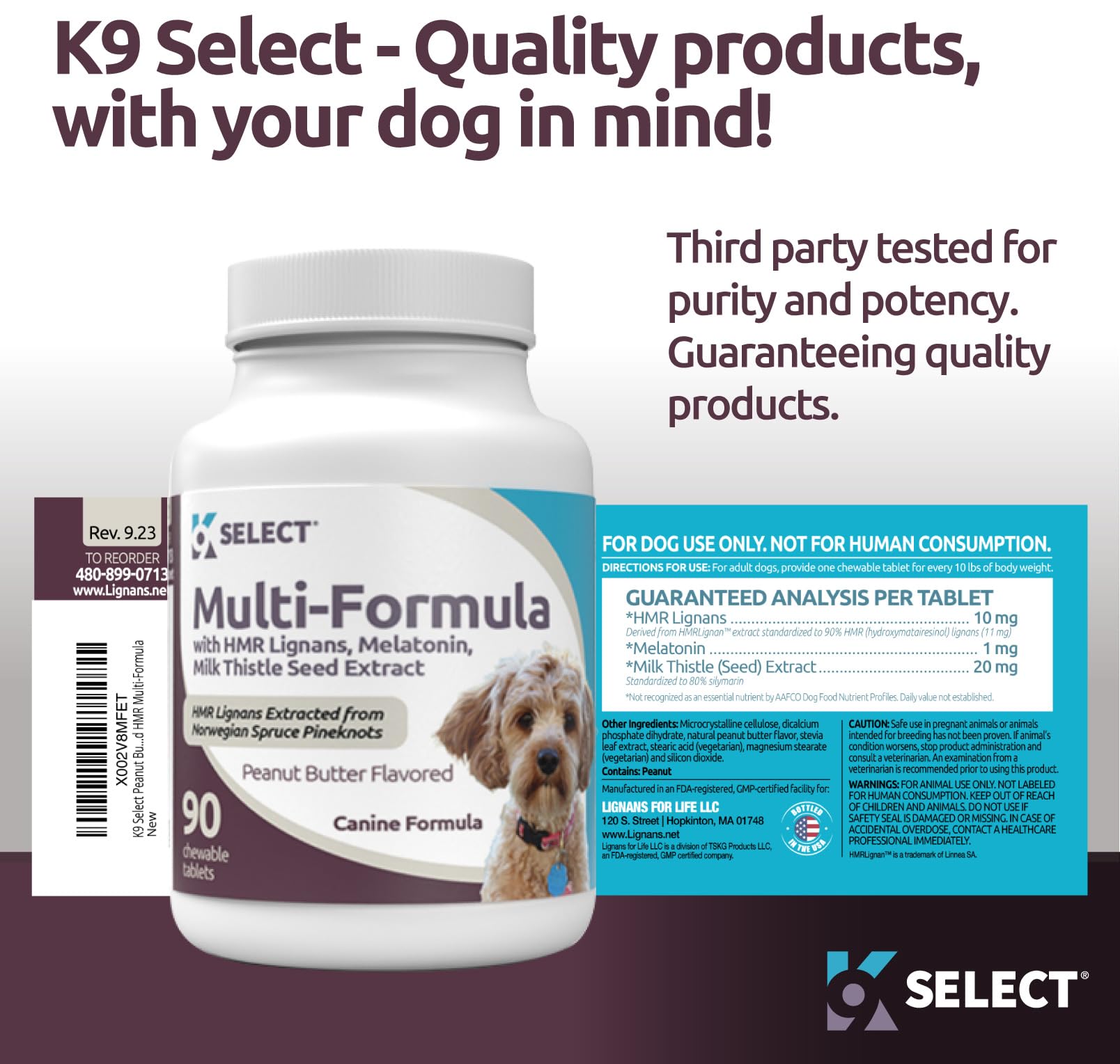 K9 Select daily routine chewables make supplementation easy and enjoyable.