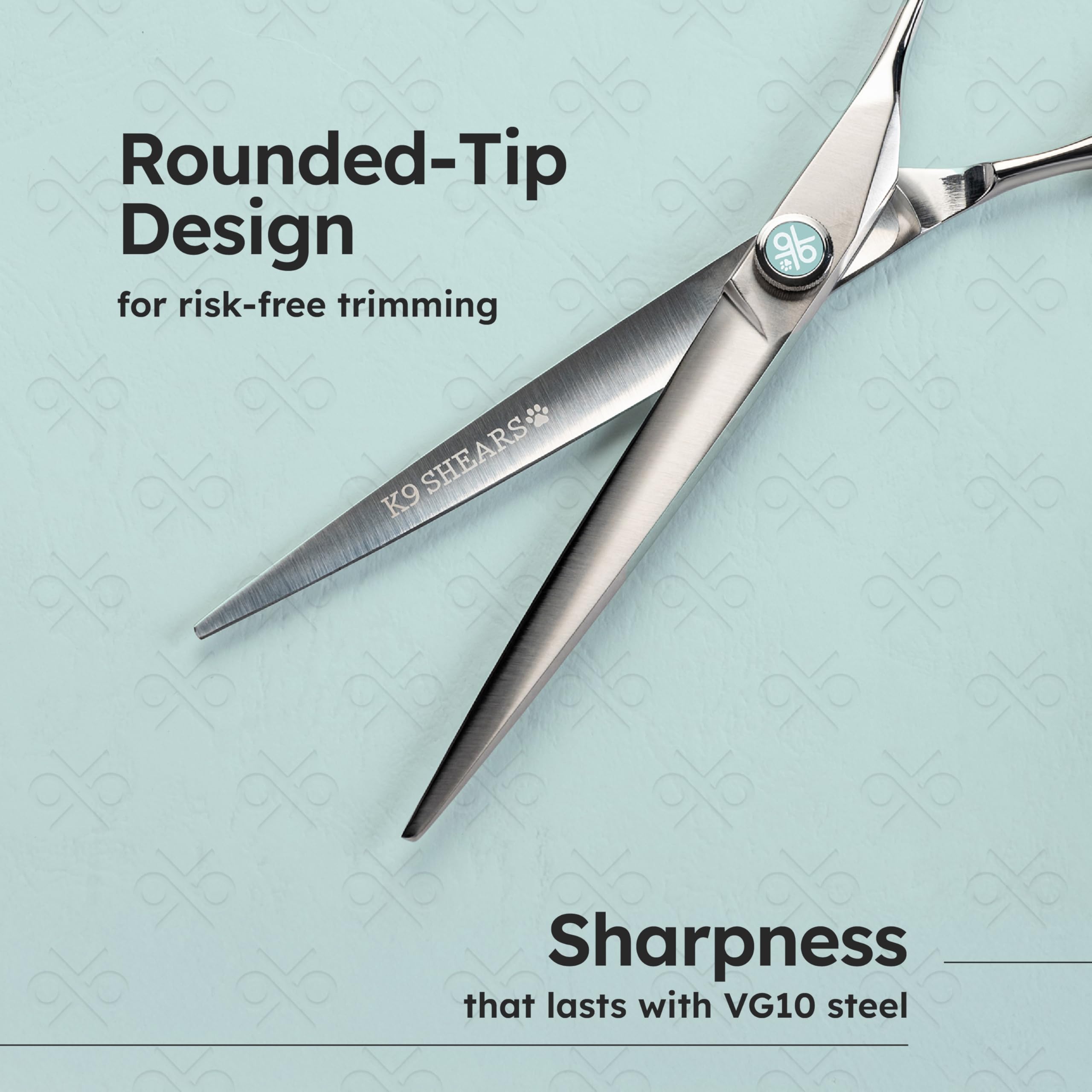 K9 SHEARS handcrafted by experts with 30 years of experience for reliable results.