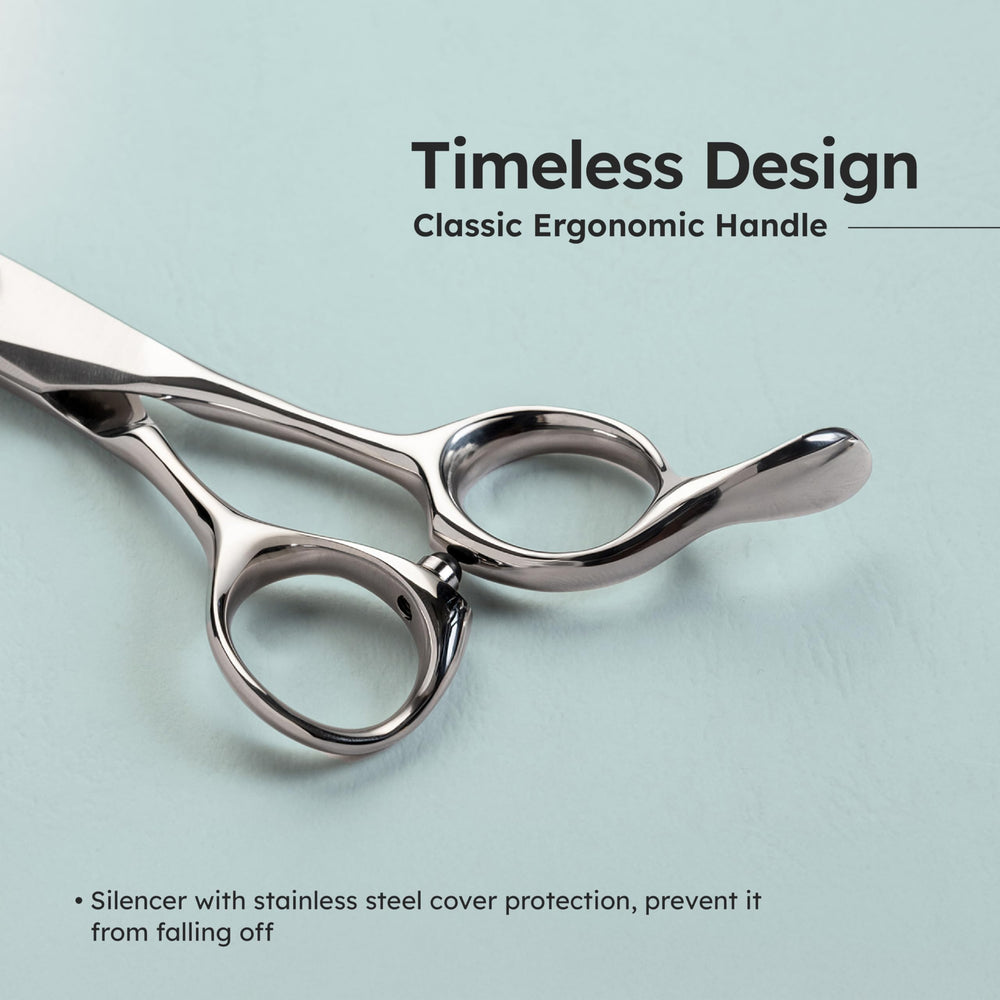 K9 SHEARS noise-reducing design helps keep pets calm during trimming.
