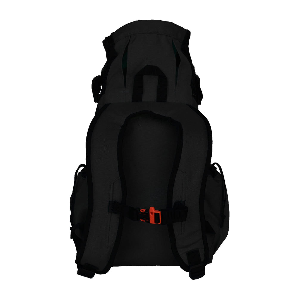 K9 Sport Sack Air 2 Medium jet black, owner and dog ready for city adventures
