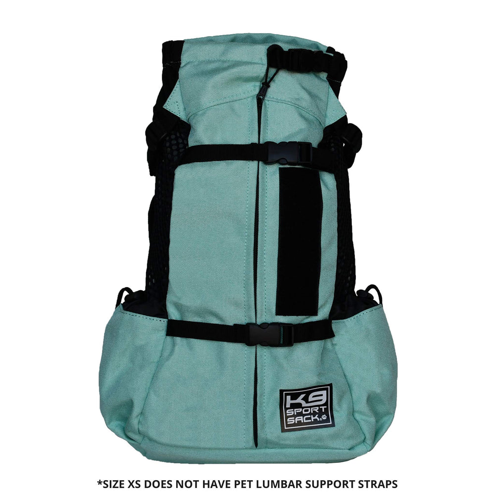 K9 Sport Sack Air 2 Medium Summer Mint fur-flap reduces hair snag during rides