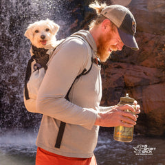 K9 Sport Sack Air 2 small Summer Mint side wear demonstrates ergonomic design for long day trips.