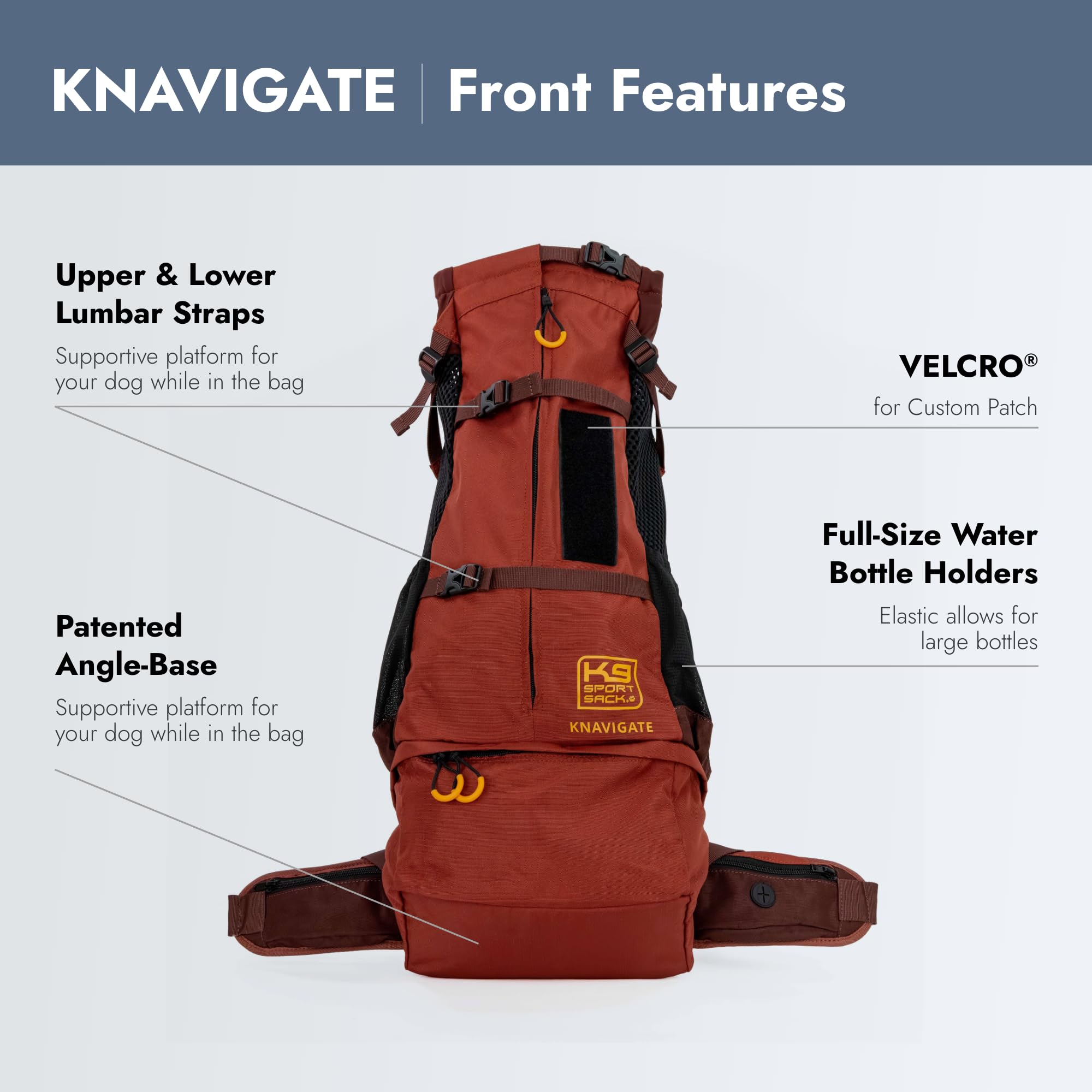 K9 Sport Sack Knavigate large dune in-use demonstrates dog comfort during ride