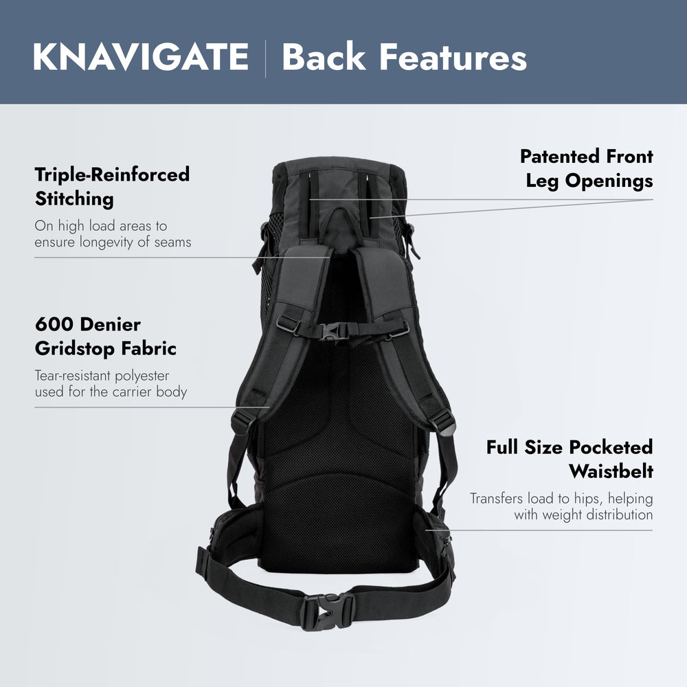 K9 Sport Sack Knavigate medium upper-arm holes keep front legs comfortable