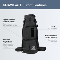K9 Sport Sack Knavigate metal back plate provides sturdy support.