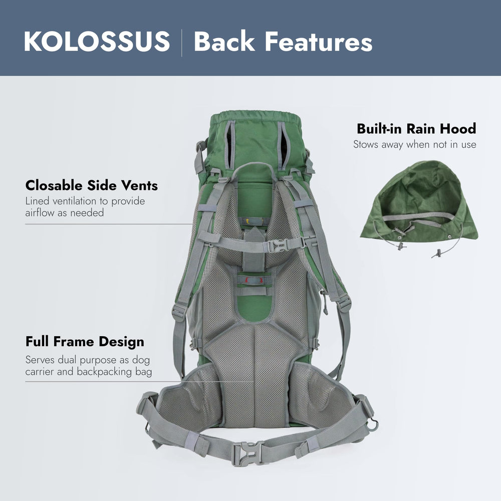 K9 Sport Sack Kolossus side pocket storage for quick-access essentials