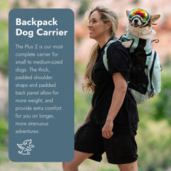 K9 Sport Sack Plus 2 small side view highlighting breathable mesh and cooling airflow.
