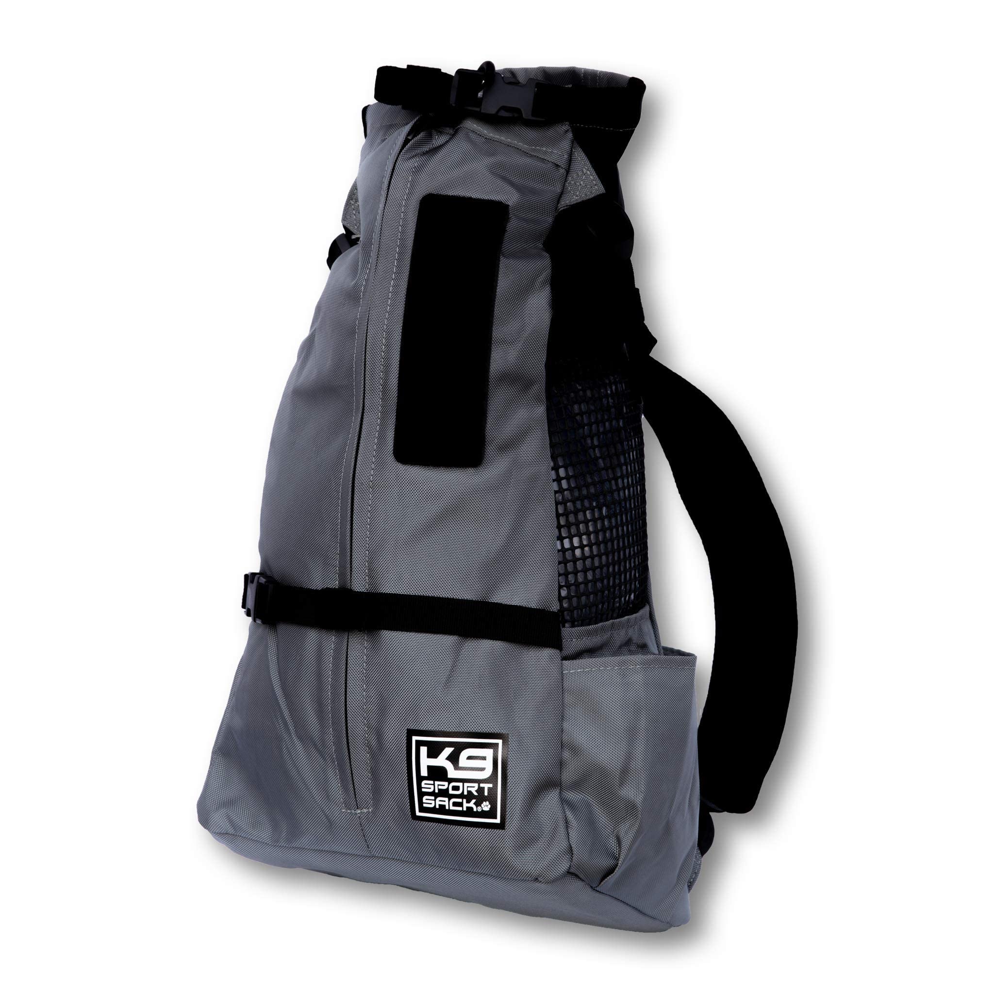 K9 Sport Sack Trainer Medium Iron Gate packaged image hints at simple, tool-free setup for quick use