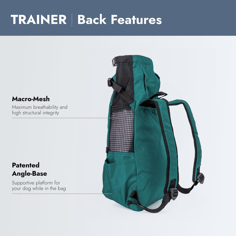 K9 Sport Sack Trainer Harbor Blue compact-design emphasizes quick on/off for short outings.