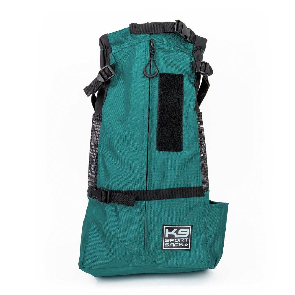 K9 Sport Sack Trainer Harbor Blue dog-inside-accessibility promotes easy dog seating and monitoring.