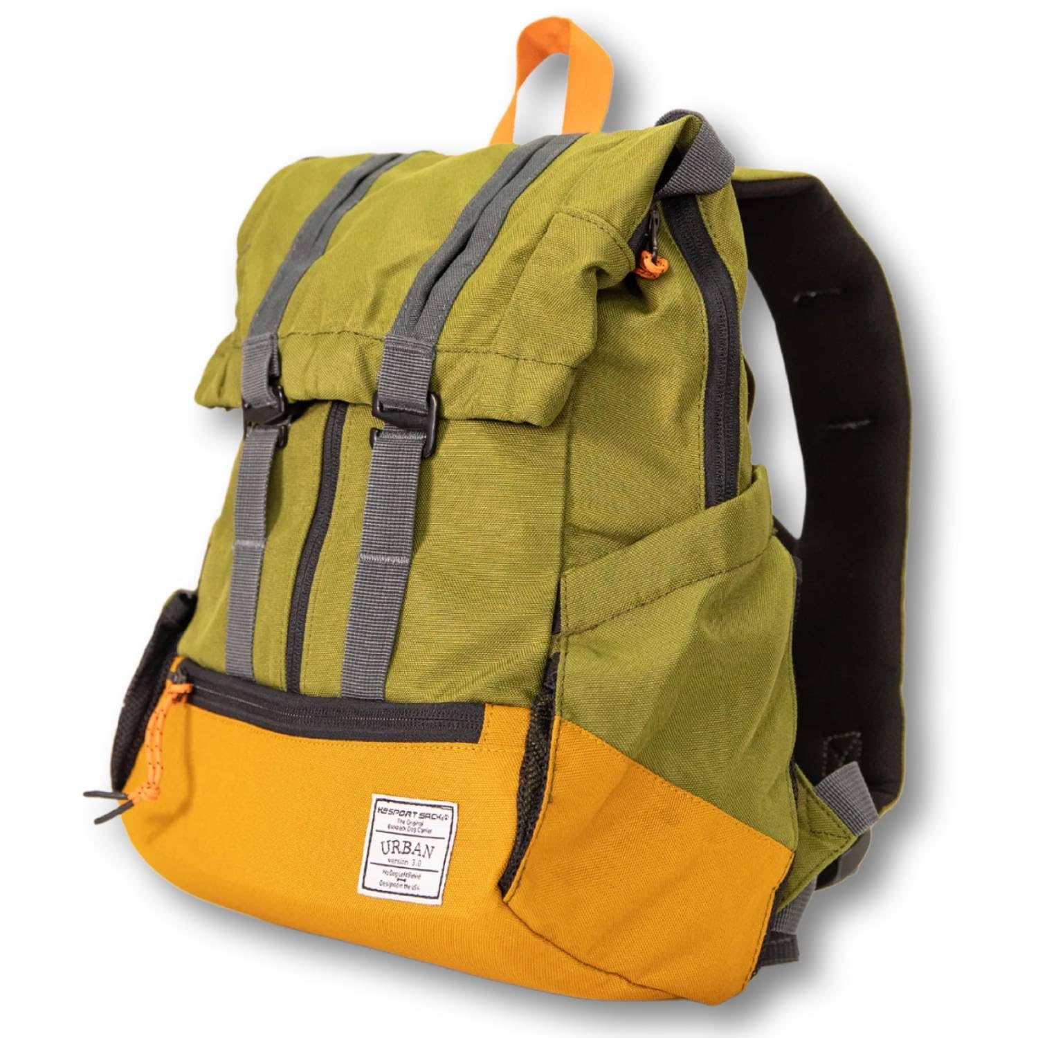 K9 Sport Sack Urban 3 small leafy pup-in-carrier shows portable, safe dog transport