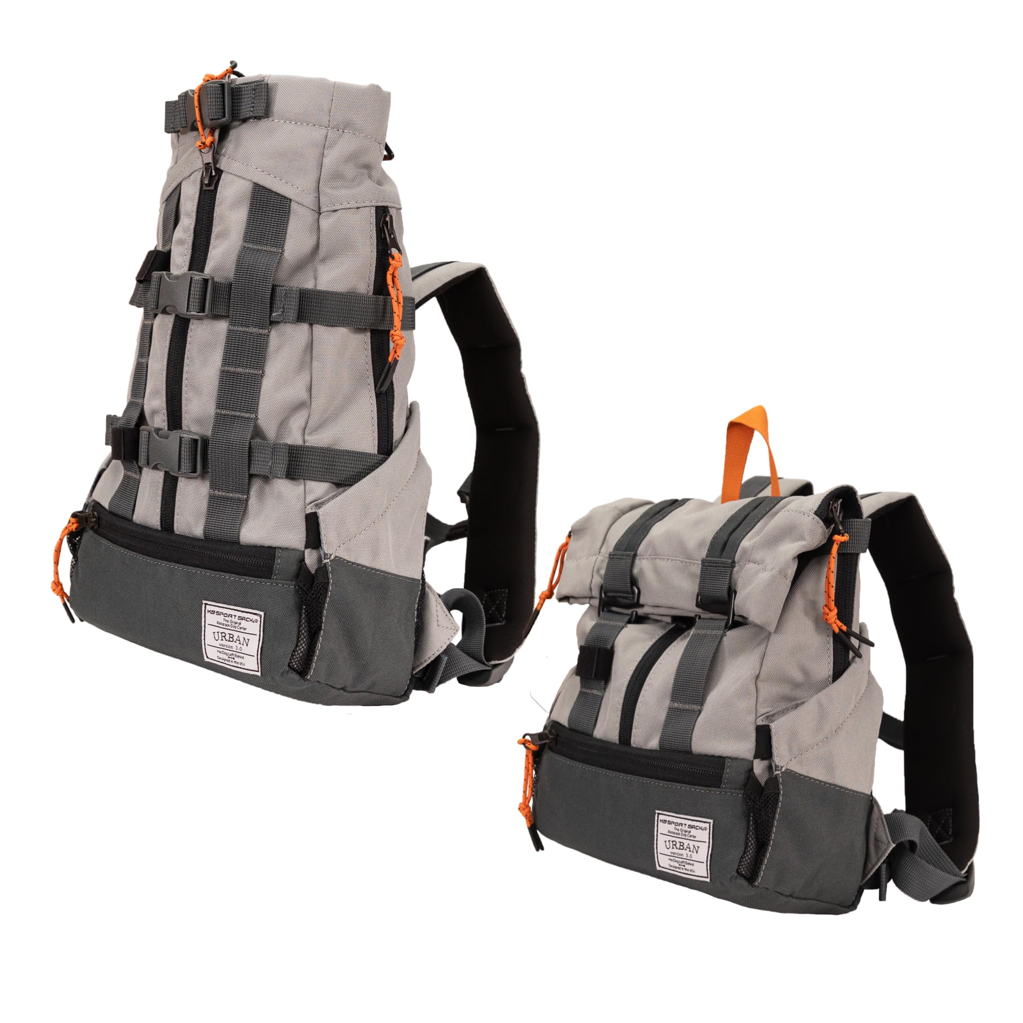 K9 Sport Sack Urban 3 X-Small arm holes and cinch straps secure fit.