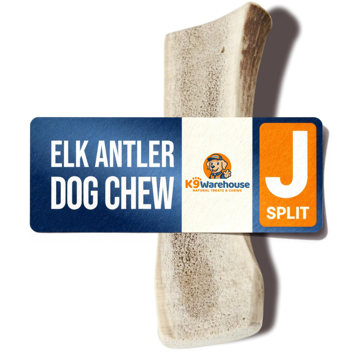 K9warehouse elk-antler-split for dogs provides a durable chew for hours.