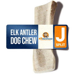K9warehouse elk-antler-split for dogs provides a durable chew for hours.