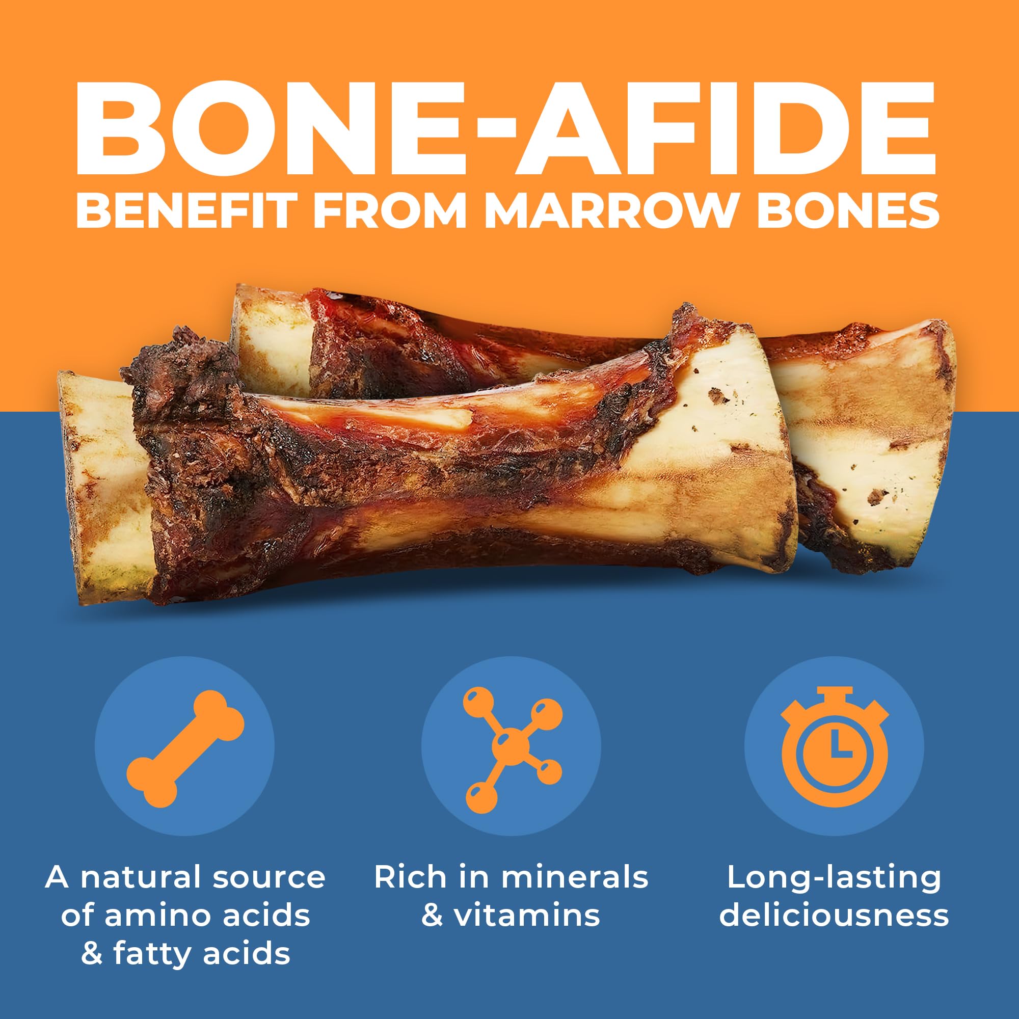 K9warehouse marrow bones long-lasting chew shown for hours of engagement