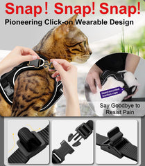 Kaazylab cat harness soft padding provides comfortable wear during walks