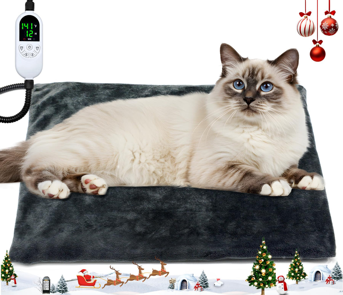Kabaripet heated cat bed front view showing cozy warmth for cats