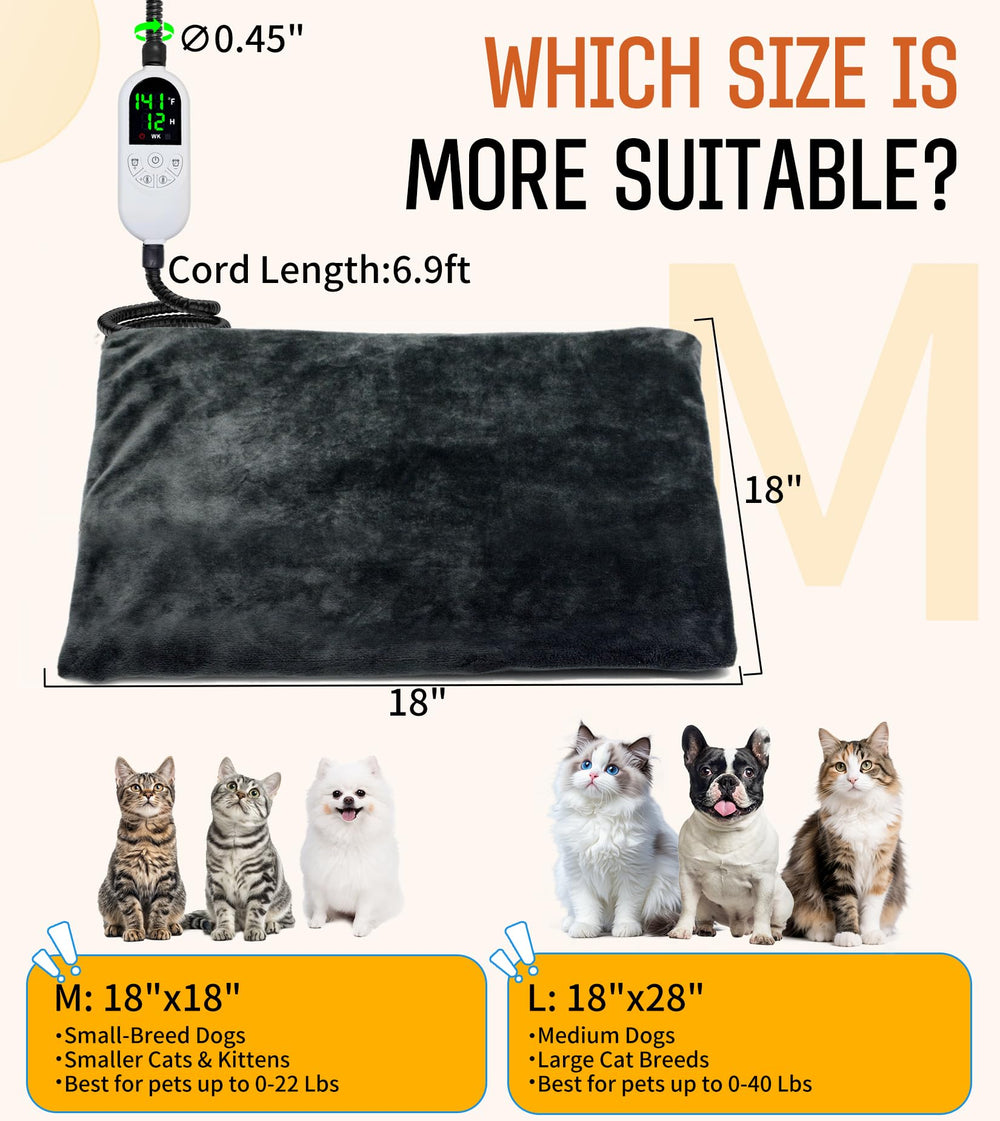 Kabaripet heated cat bed machine-washable cover makes cleanup quick and simple