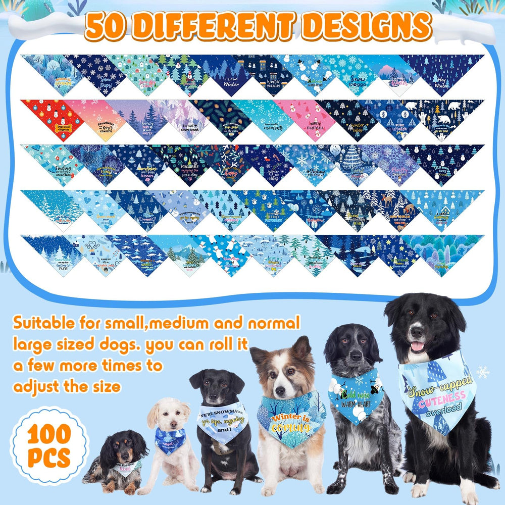 Kacctyen adjustable triangle scarf fits most dogs and cats