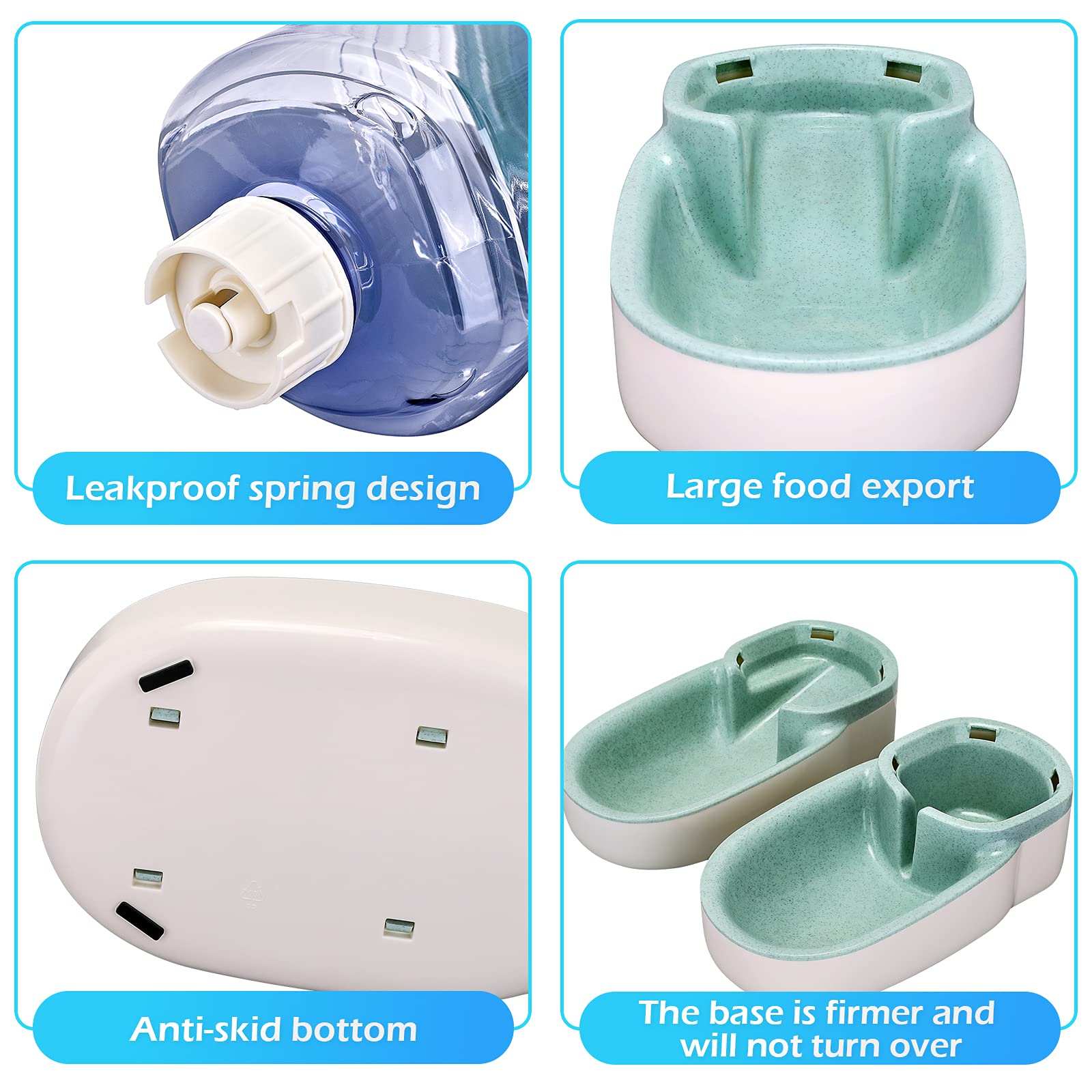 Kacoomi non-slip feet ensure stable placement during meals.