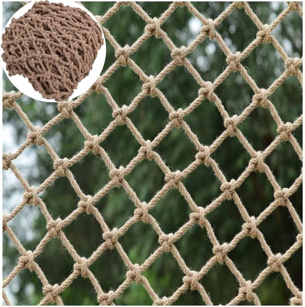 KACQIHTU hemp rope net kids-climbing-assembly promotes sturdy safe play.