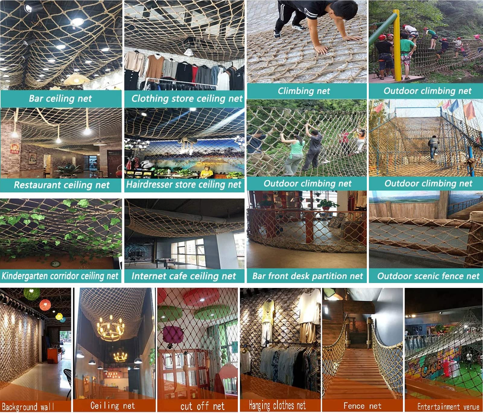 KACQIHTU indoor-decor-net-ceiling-mount adds retro charm and soft texture.