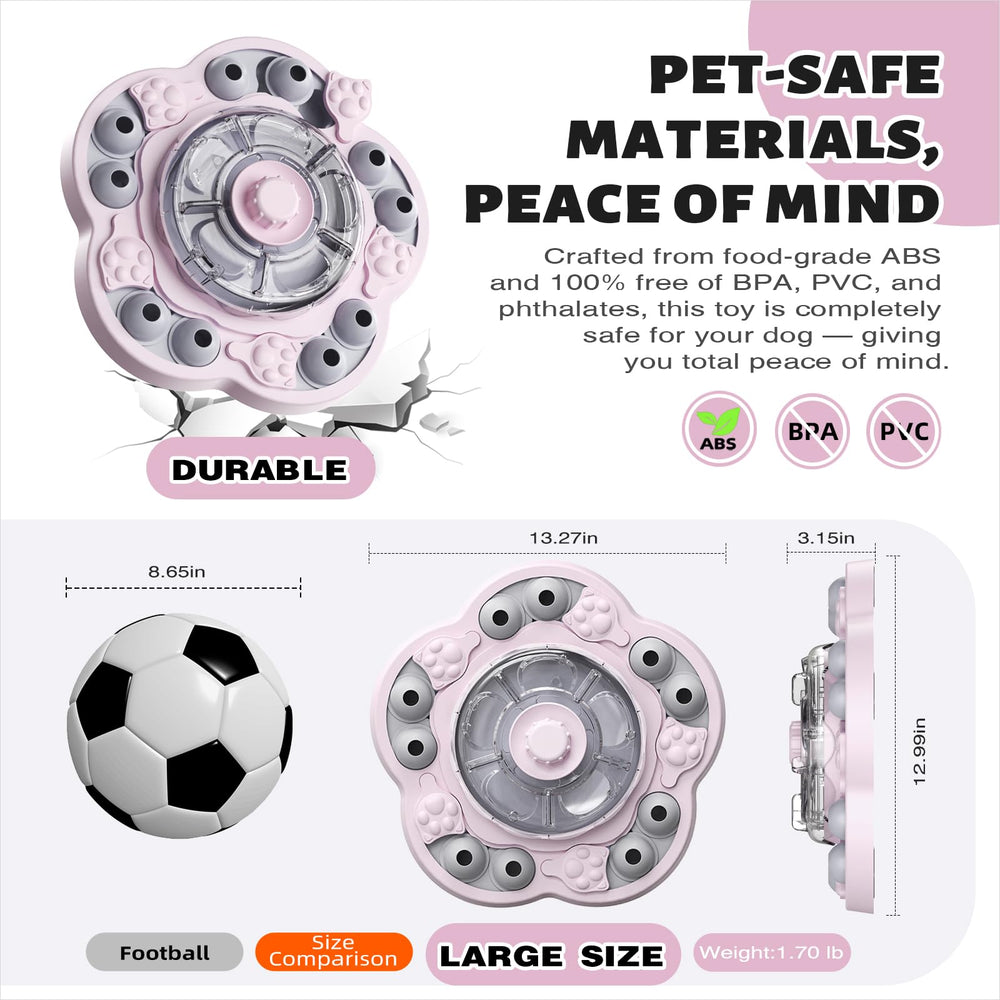 KADTC puzzle offers four modes to keep dogs mentally engaged.