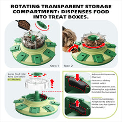 KADTC dog puzzle rotating top demonstrates adjustable difficulty for smarter play