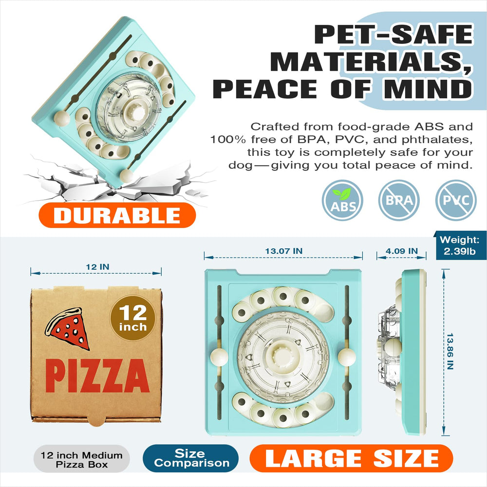 KADTC dog puzzle toy durable ABS material withstands frequent play