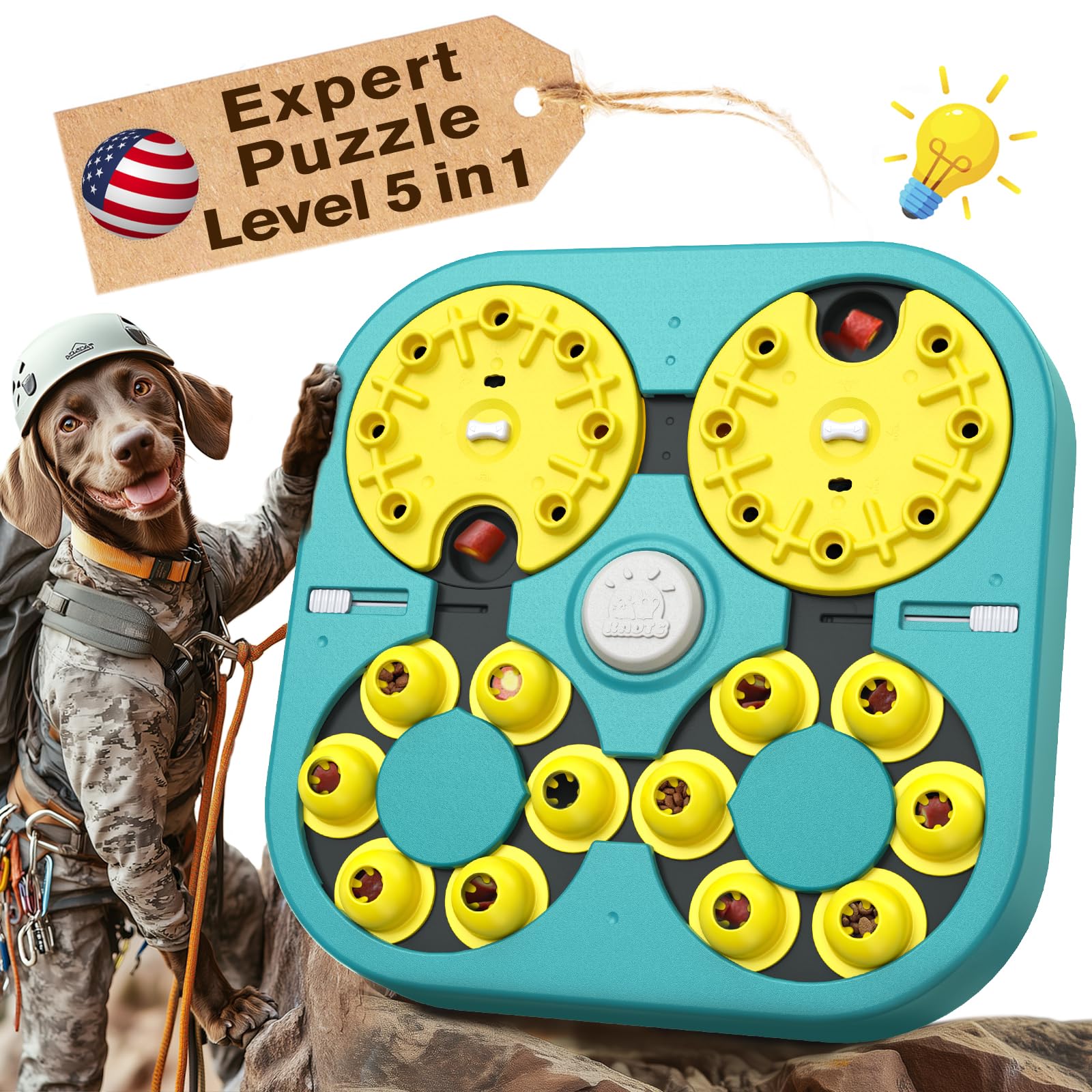 KADTC dog puzzle toy extralarge design shows durable safe materials for tough chewers.