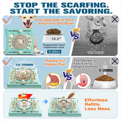 KADTC dog puzzle toy slow feeder function with kibble for mindful eating