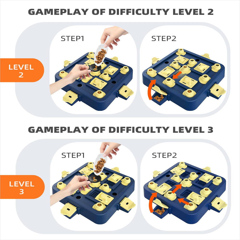 KADTC dog puzzle made from food-grade ABS for durable, safe play