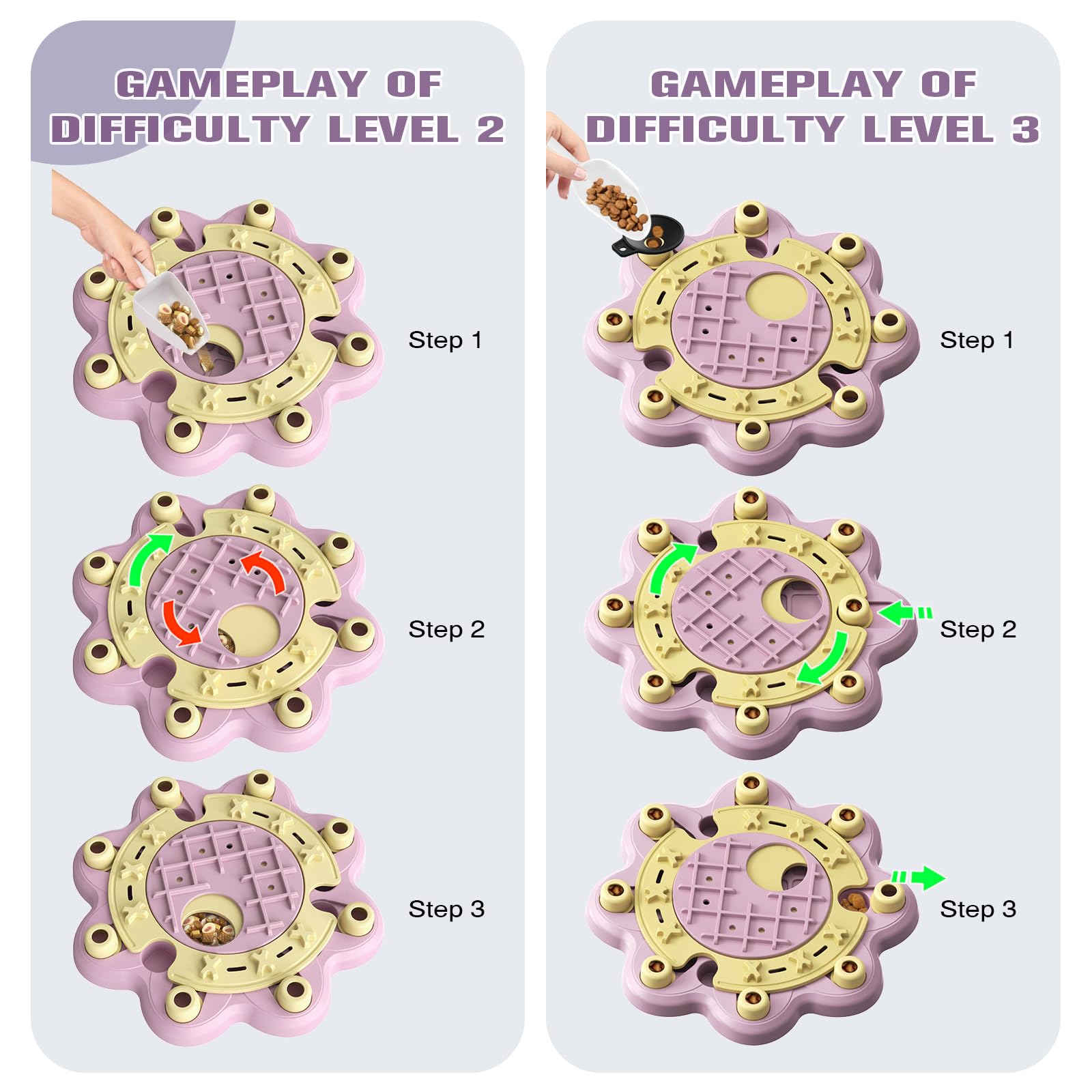 KADTC pink puzzle toy is easy to clean and dishwasher safe