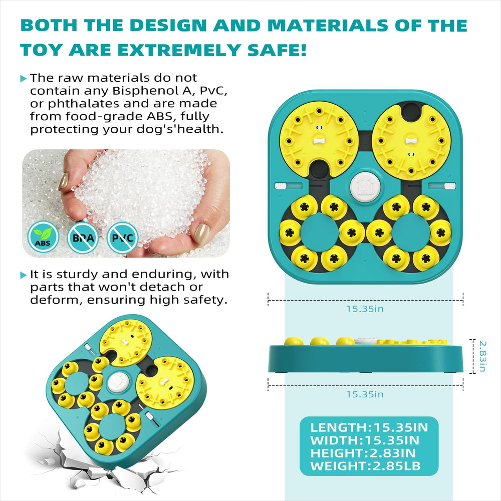 KADTC safe durable materials image highlights BPA-free, food-grade ABS construction.