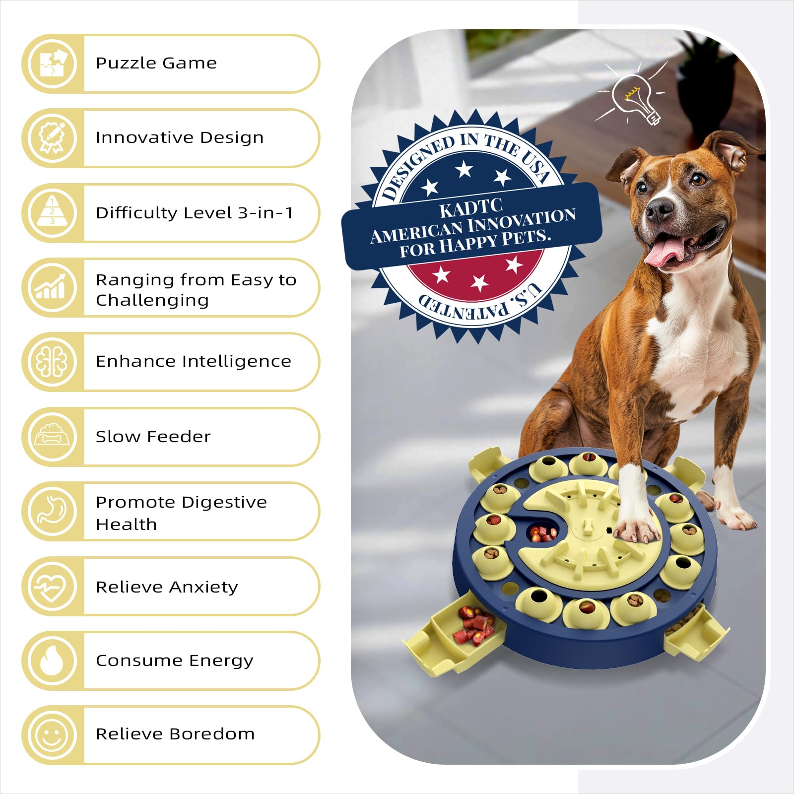 KADTC US patent design image highlighting secure, durable construction for safe play