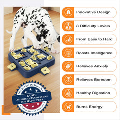 KADTC US-patented design dog puzzle showcasing American innovation