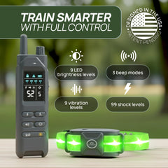 Kailos Creations long-range e-collar helps with recall up to 4200 feet.