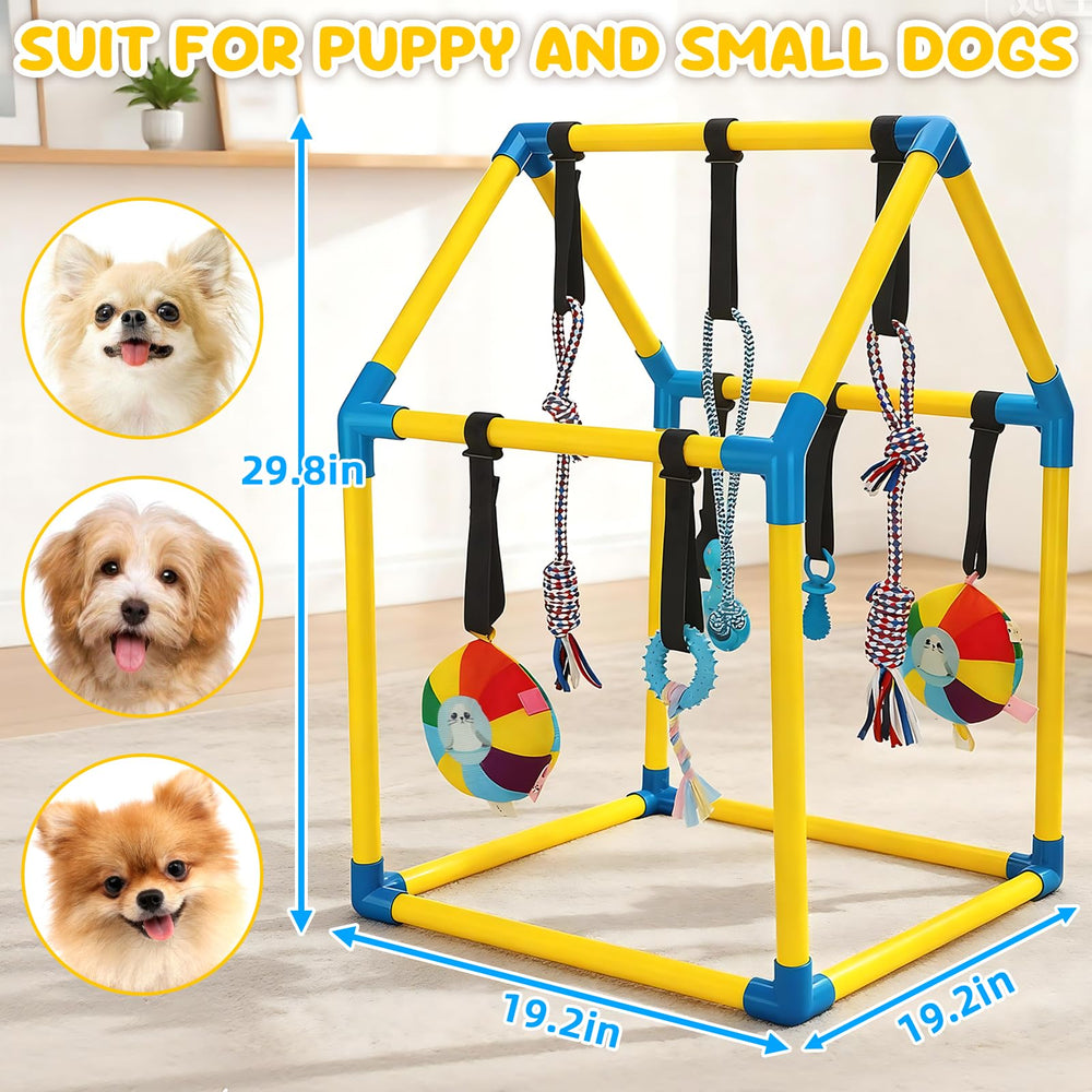 KAINUM Puppy Play Gym durable PVC frame—stable, safe design.