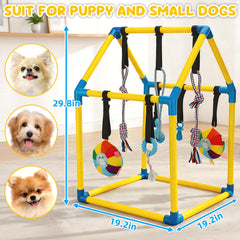 KAINUM Puppy Play Gym durable PVC frame—stable, safe design.